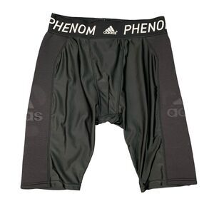 Adidas Phenom Embossed Slider Bike Shorts Mens M Medium Black Climalite Pull On